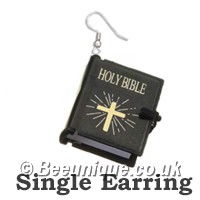 Bible (opens) Single Earring